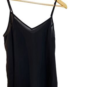 Forever 21 Blouse Tank Top Black Size Small